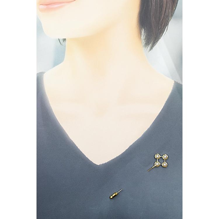 MIKIMOTO（ミキモト） アコヤパール ピンブローチ 3.9mm K14YG ベビー