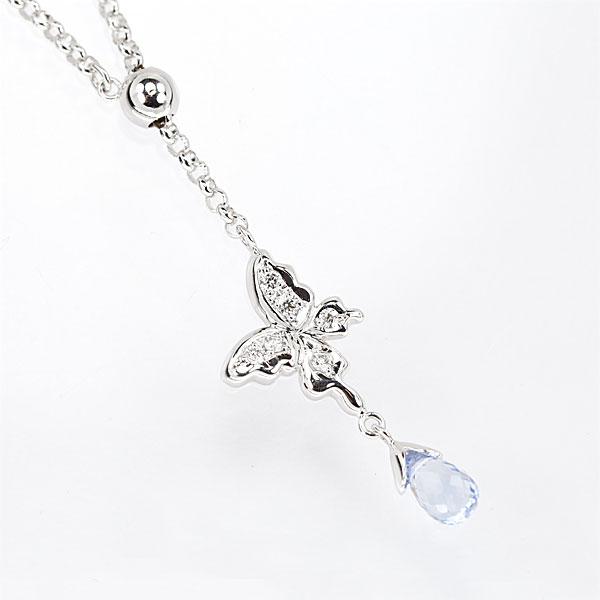 アスプレンディ サファイア ネックレス 0.75ct ダイヤモンド アスプレンディ サファイア ネックレス 0.75ct ダイヤモンド
