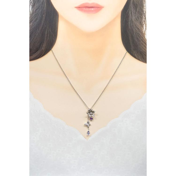 アスプレンディ サファイア ネックレス 0.75ct ダイヤモンド アスプレンディ サファイア ネックレス 0.75ct ダイヤモンド