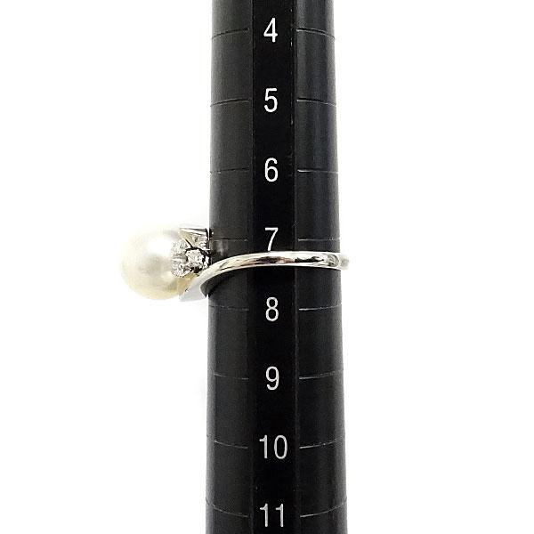 MIKIMOTO（ミキモト） アコヤパール リング 8.9mm ダイヤモンド Pt900 