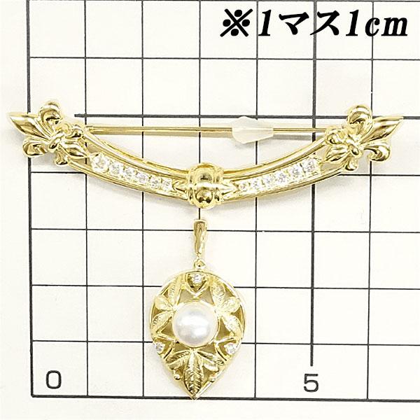 MIKIMOTO（ミキモト） アコヤパール ペンダントブローチ ダイヤモンド