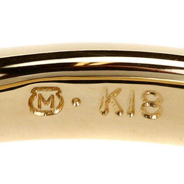 MIKIMOTO（ミキモト） 淡水パール リング 3.8mm K18YG リボン ブランド 