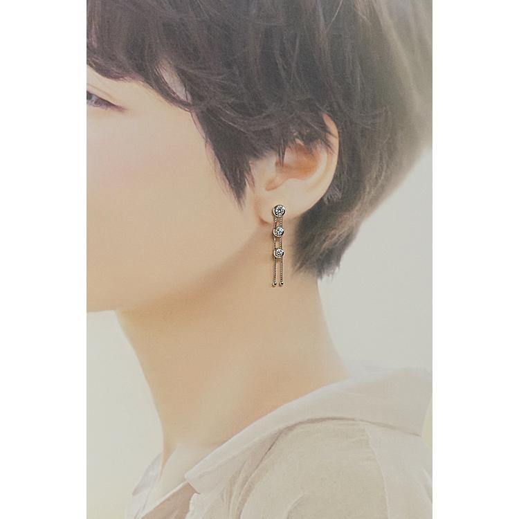 TASAKI（タサキ） 田崎真珠 トリロジー ダイヤモンド チェーン ピアス