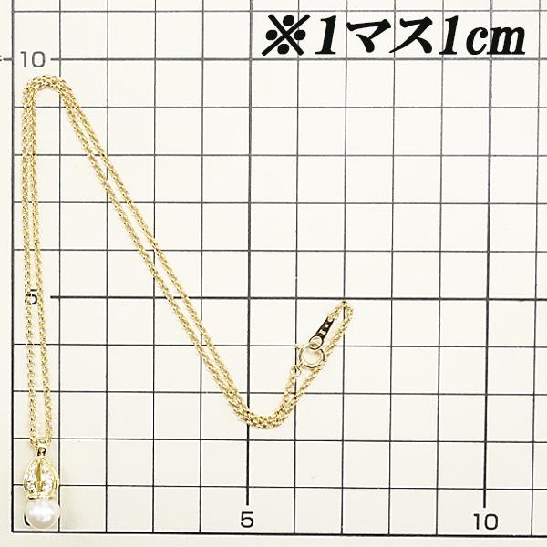 MIKIMOTO（ミキモト） アコヤパール ネックレス 7.2mm ダイヤモンド