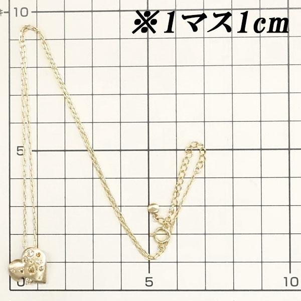 カシケイ ブラウンダイヤモンド ネックレス K18BG ハート ブランド
