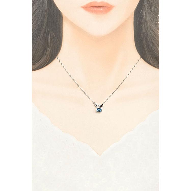TASAKI（タサキ） 田崎真珠 トパーズ ネックレス ダイヤモンド K14WG 