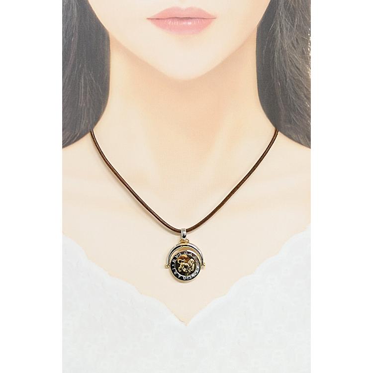 BVLGARI（ブルガリ） ホロスコープ ネックレス K18YG K18WG 獅子座 し