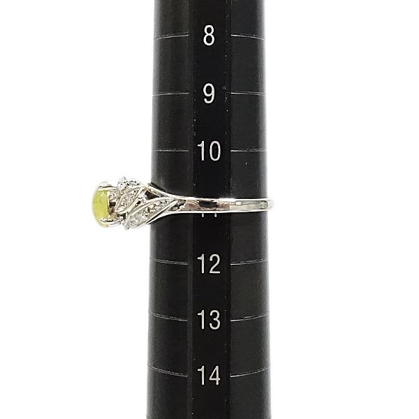 MIKIMOTO ミキモト クリソベリルキャッツアイ リング ダイヤモンド  