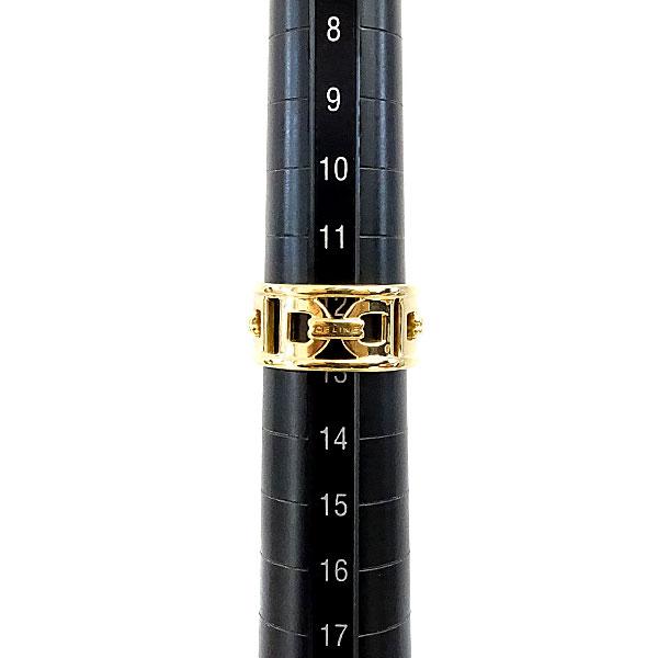 CELINE（セリーヌ） リング K18YG 太め 幅広 金のみ ブランド 送料無料