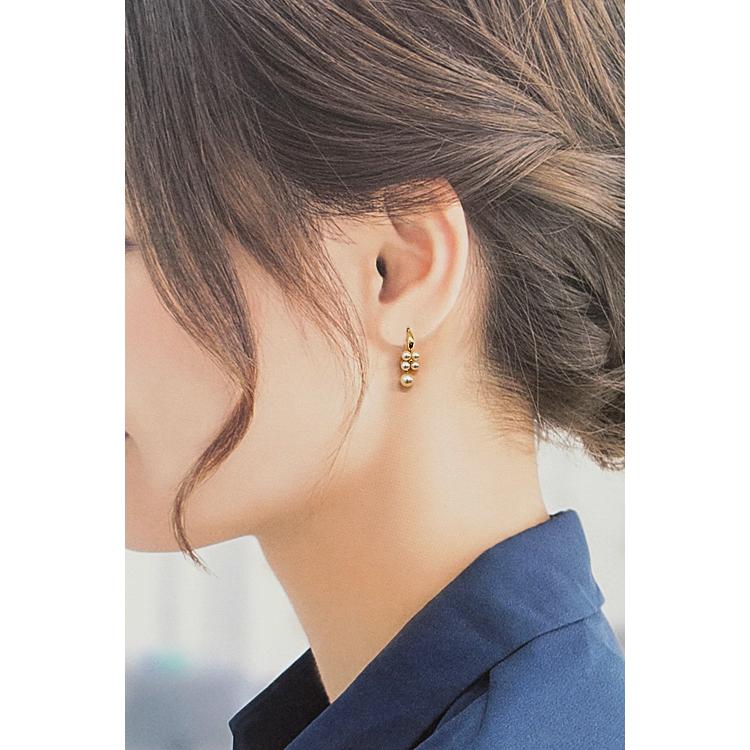 TASAKI（タサキ） 田崎真珠 アコヤパール ピアス K18YG 花 揺れる