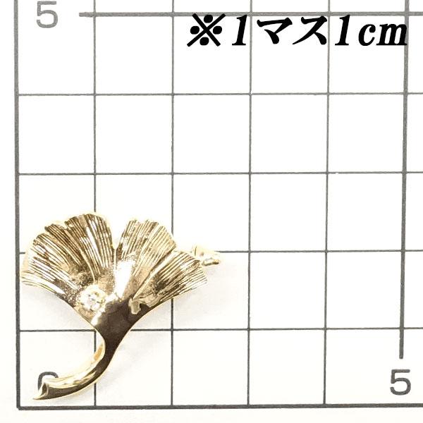 タサキ ダイヤモンド ブローチ K14ピンクゴールド TASAKI イチョウ 葉  