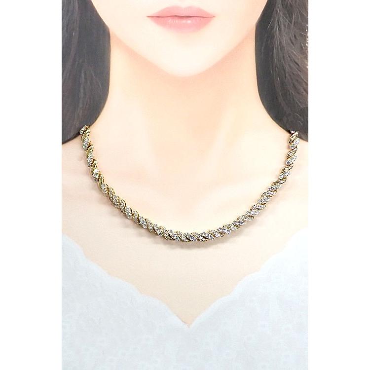 CHAUMET ショーメ ダイヤモンド ネックレス K18イエローゴールド  