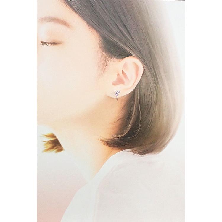 MIKIMOTO ミキモト ダイヤモンド イヤリング K18ホワイトゴールド  