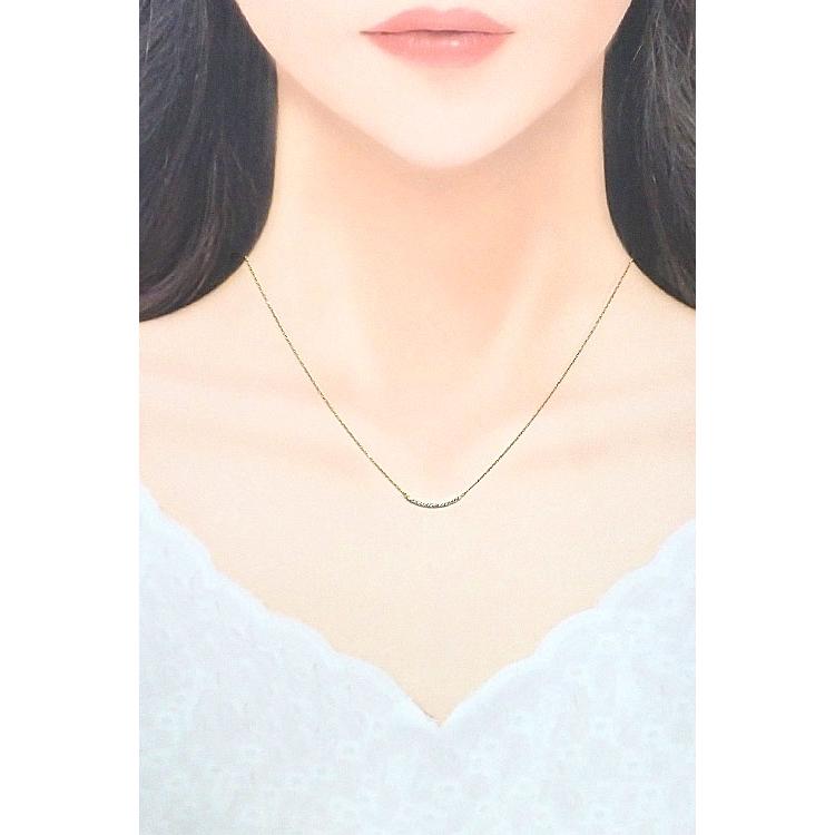 ete パーティクル ネックレス K18 ダイヤモンド