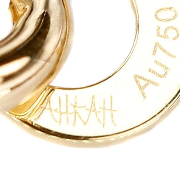 AHKAH アーカー ダイヤモンド ハッピー ネックレス K18イエロー 