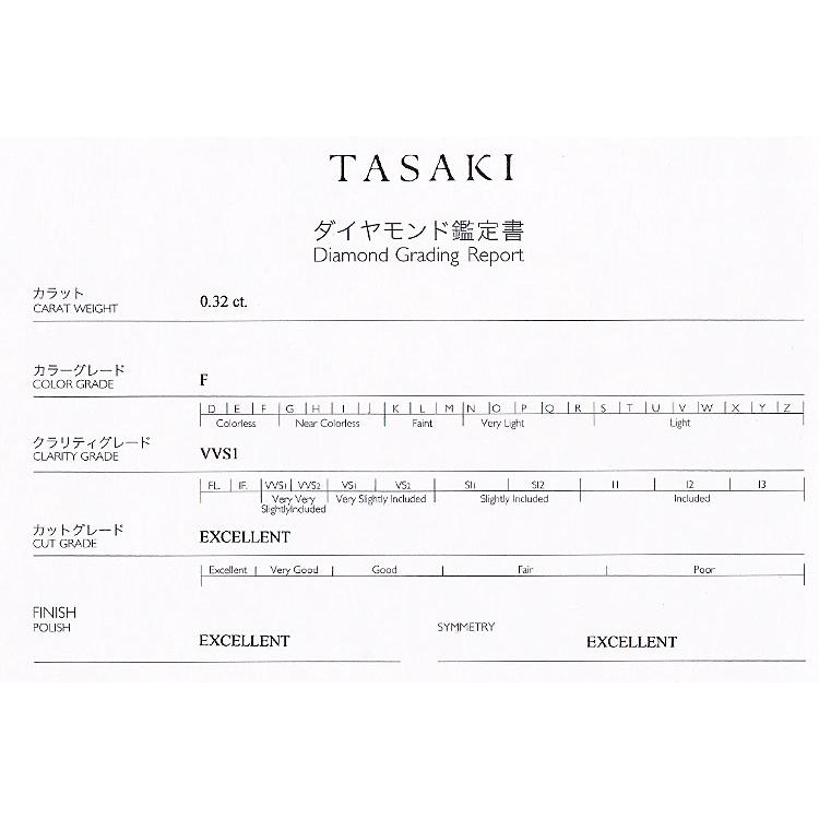 タサキ 田崎真珠 ダイヤモンド リング Pt950 TASAKI グレード付き 鑑定 