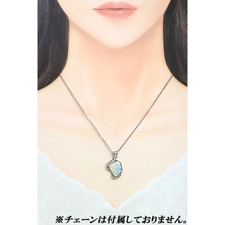 アンブローズ オパール ペンダントトップ ダイヤモンド Pt900 送料無料 