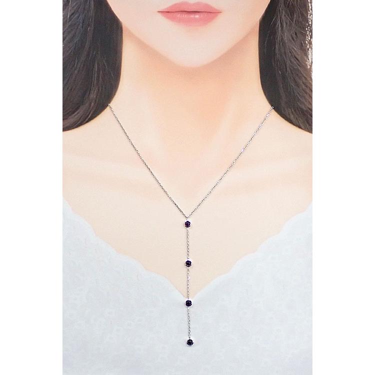 GUCCI（グッチ） アメジスト ネックレス K18ホワイトゴールド