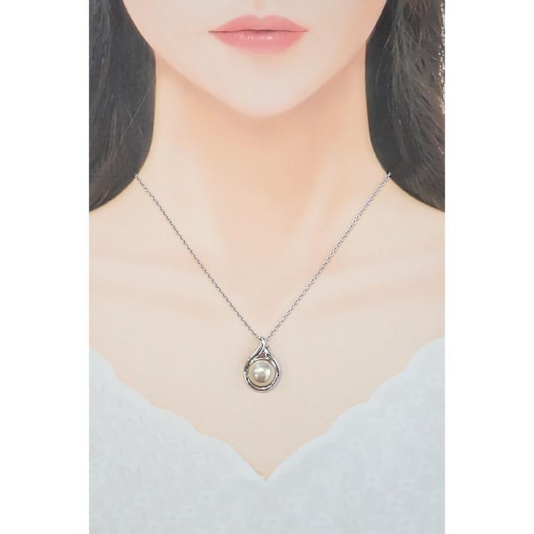 POLA ポーラ マベパール ネックレス K18ホワイトゴールド 一粒パール  