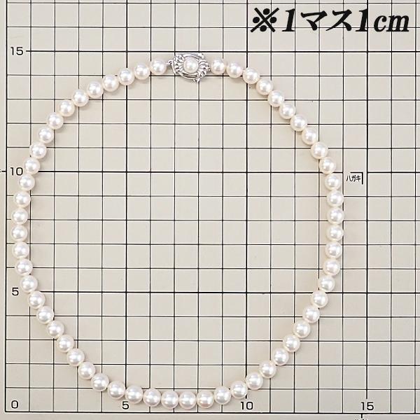 POLA ポーラ アコヤ真珠 ネックレス K14ホワイトゴールド 連 送料無料 