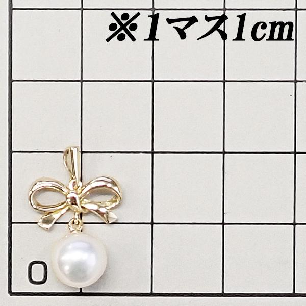 MIKIMOTO（ミキモト） アコヤ真珠 ペンダントトップ K18イエロー 