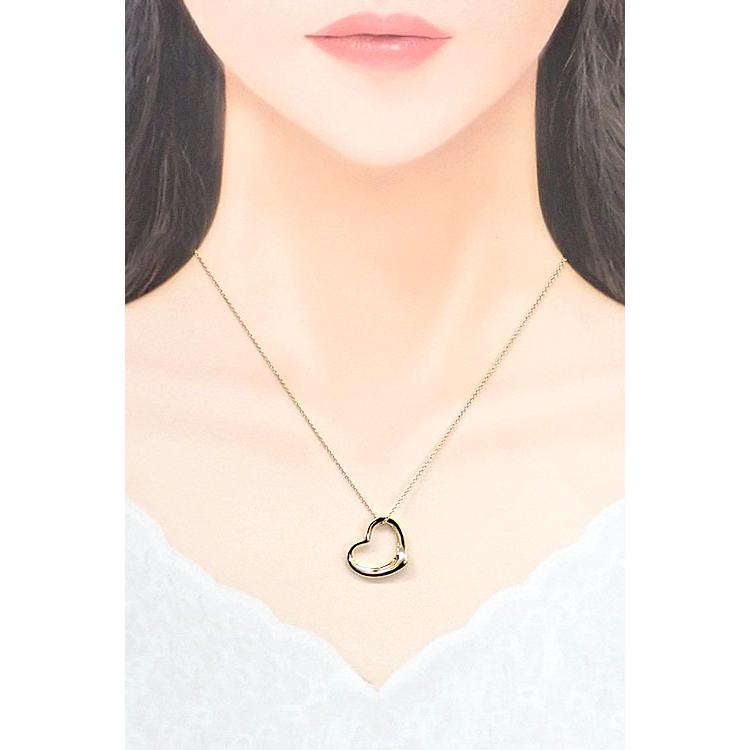 TIFFANY&Co.（ティファニー） オープンハート ネックレス K18YG
