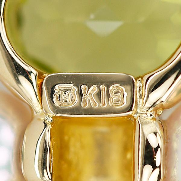 【最終】K18 750 ブローチ　メレダイヤ　シトリン MIKIMOTO（ミキモト） ペリドット ブローチ シトリン アコヤ真珠 K18