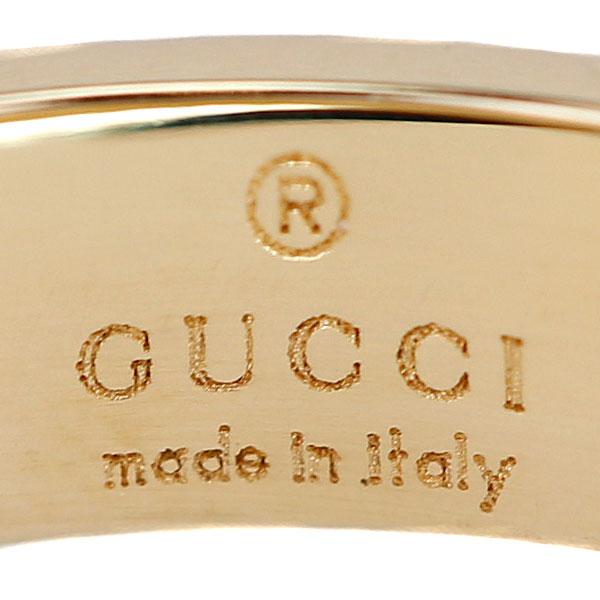 GUCCI（グッチ） アイコン リング K18イエローゴールド #9 ロゴ 地金