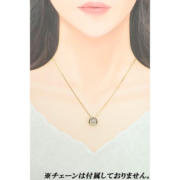 TASAKI ラウンドサークルダイヤモンド0.09ctイエローゴールドネックレス TASAKI ラウンドサークルダイヤモンド0.09ctイエローゴールドネックレス
