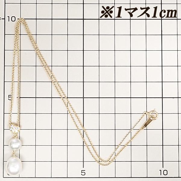 MIKIMOTO（ミキモト） 白蝶真珠(南洋真珠) ネックレス ダイヤモンド
