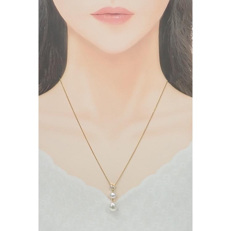 MIKIMOTO ミキモト　K18 南洋白蝶真珠　トップ MIKIMOTO（ミキモト） 白蝶真珠(南洋真珠) ネックレス ダイヤモンド