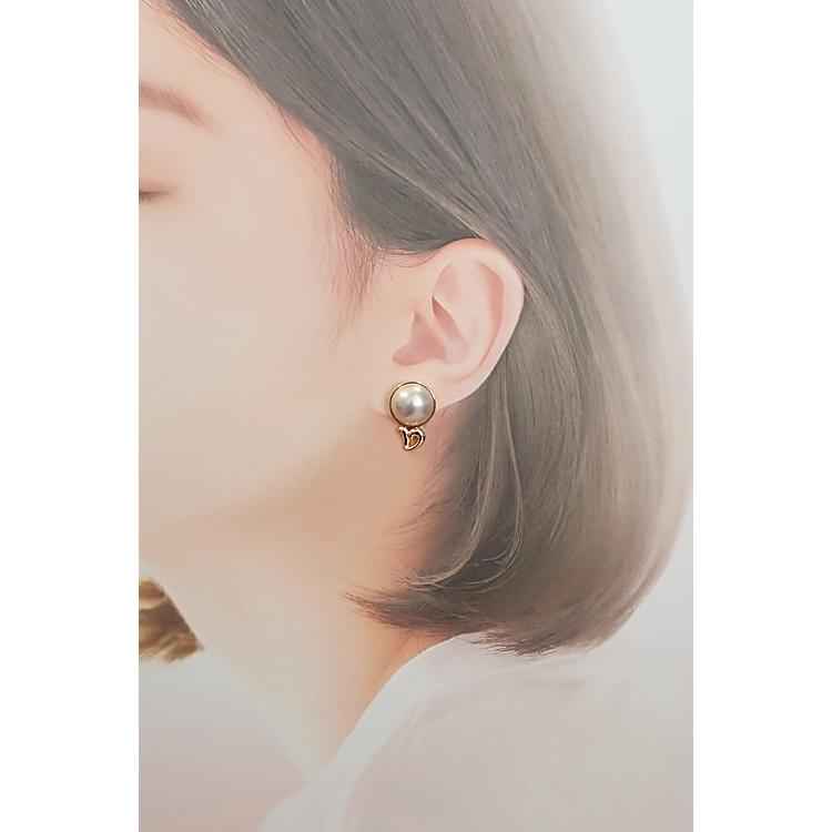 タサキ 田崎真珠 マベパール イヤリング K18イエローゴールド TASAKI