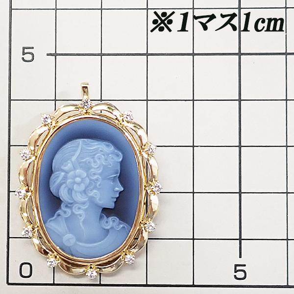 228【ミキモト】Pt900 ダイヤモンド 色石 0.29ct ネックレストップ 
