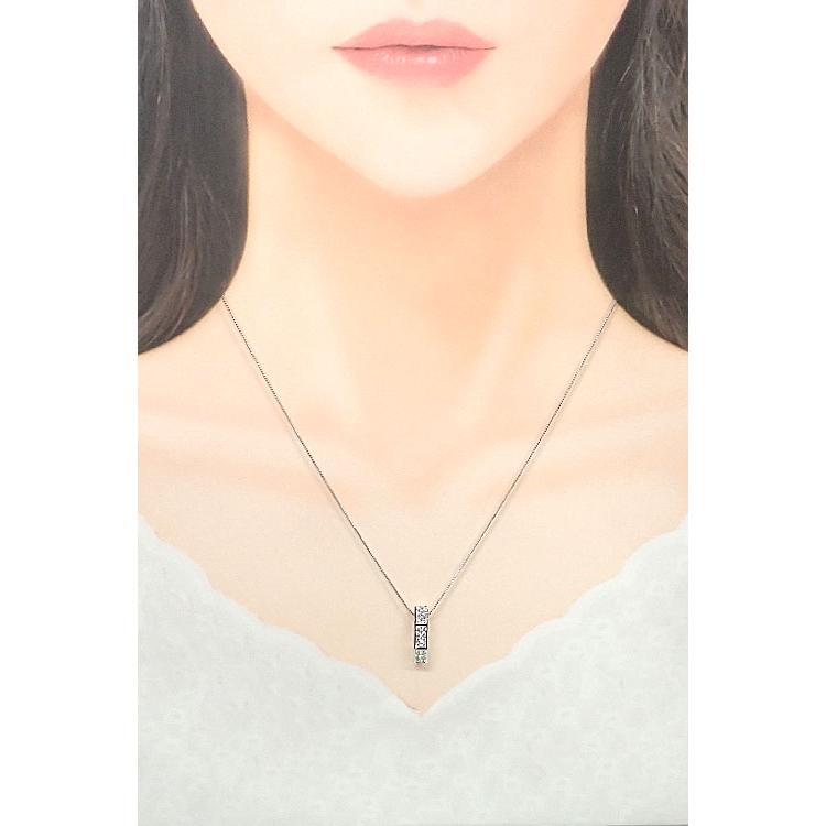タサキ 田崎真珠 ダイヤモンド ネックレス K18ホワイトゴールド TASAKI