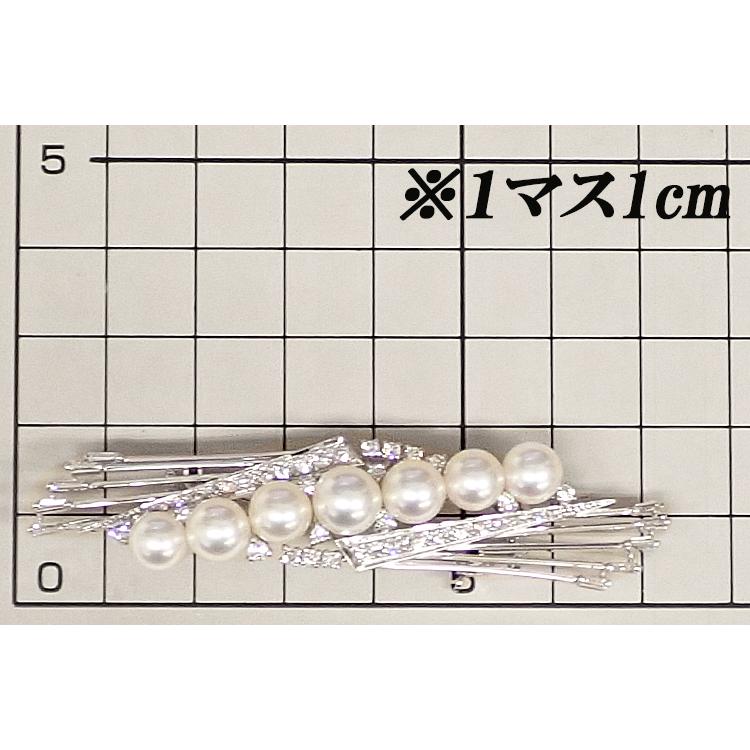 MIKIMOTO（ミキモト） アコヤ真珠 ブローチ ダイヤモンド K14ホワイト