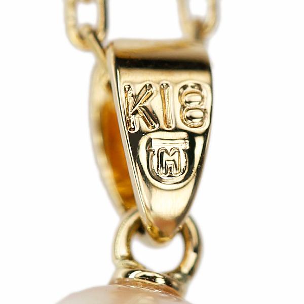MIKIMOTO（ミキモト） アコヤ真珠 ネックレス K18イエローゴールド 一