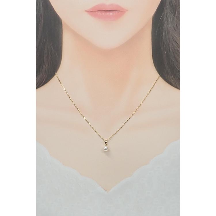 MIKIMOTO K18 パールネックレス アコヤ真珠 8mm 一粒 大粒 MIKIMOTO