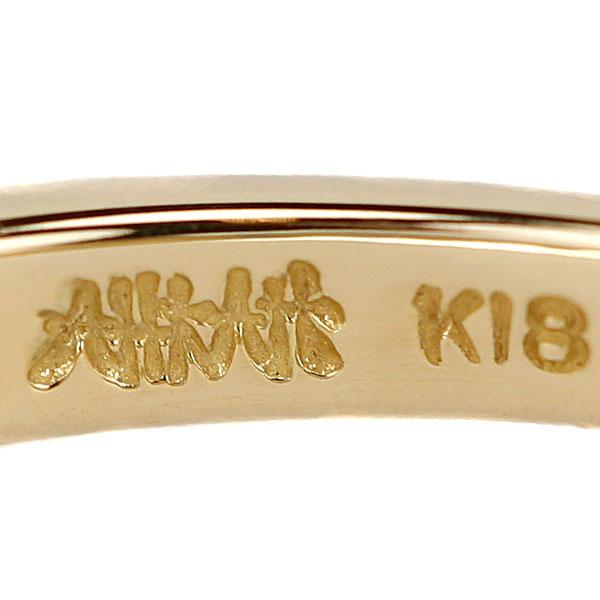 AHKAH（アーカー） ダイヤモンド リング K18イエローゴールド ハーフ 