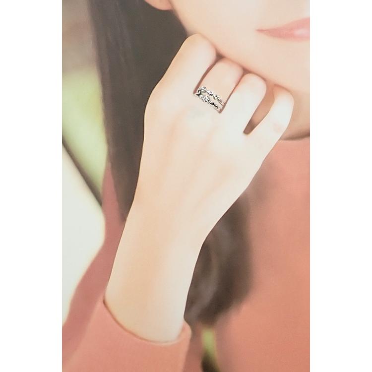 タサキ 田崎真珠 ダイヤモンド リング K18ホワイトゴールド TASAKI