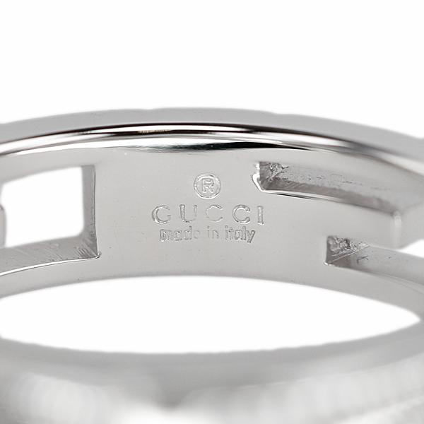 GUCCI グッチ マルチプル リング K18ホワイトゴールド 透かし 地
