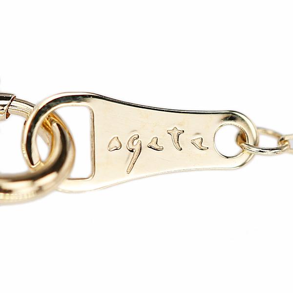 agete（アガット） ダイヤモンド ネックレス K10イエローゴールド 一粒 
