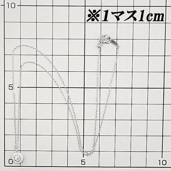 ウィスプ WISP ダイヤモンド ネックレス Pt950 Pt850 ラウンド