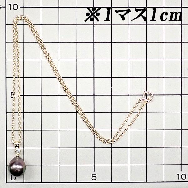 MIKIMOTO（ミキモト） 黒蝶真珠(南洋真珠) ネックレス ダイヤモンド