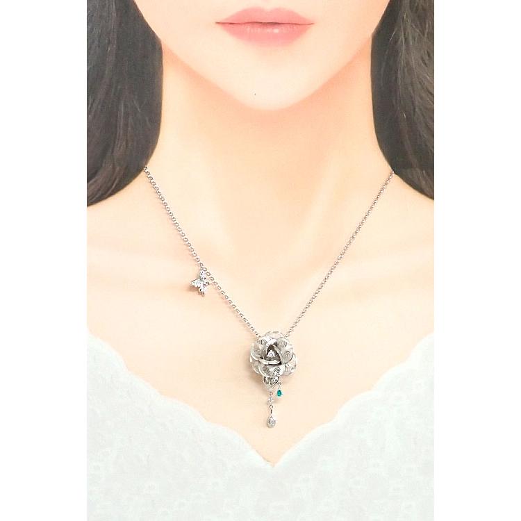 アスプレンディー パライバトルマリン ネックレス ダイヤモンド K18WG 