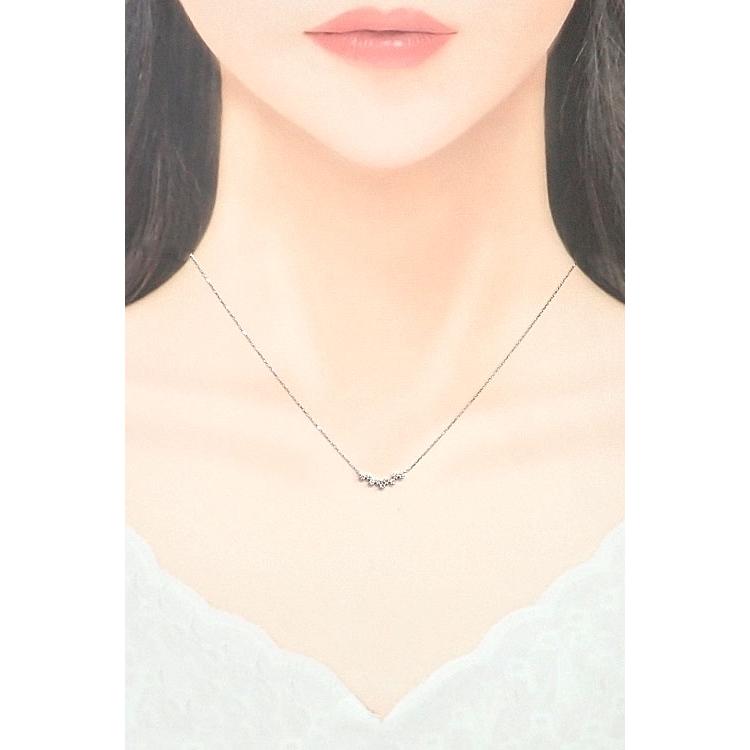ヨンドシー オデュース4℃ EAU DOUCE 4℃ ダイヤモンド ネックレス K18 