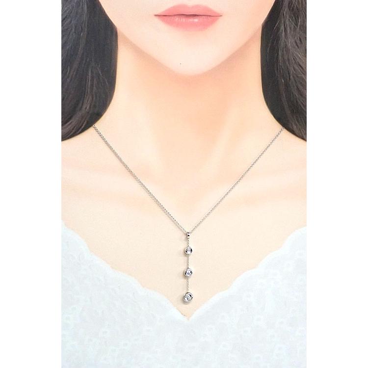 CELINE（セリーヌ） ダイヤモンド ネックレス K18ホワイトゴールド 