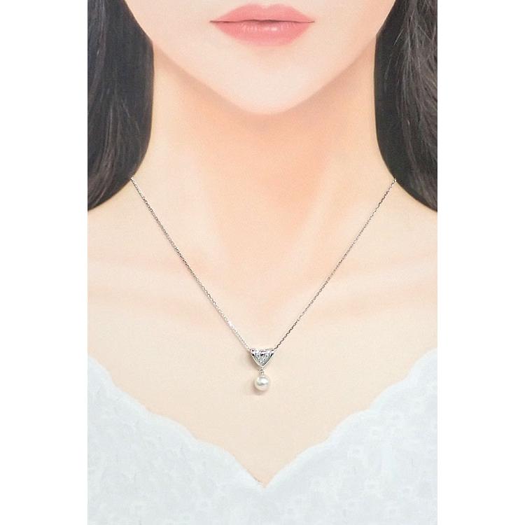 MIKIMOTO（ミキモト） アコヤ真珠 ネックレス ダイヤモンド K18