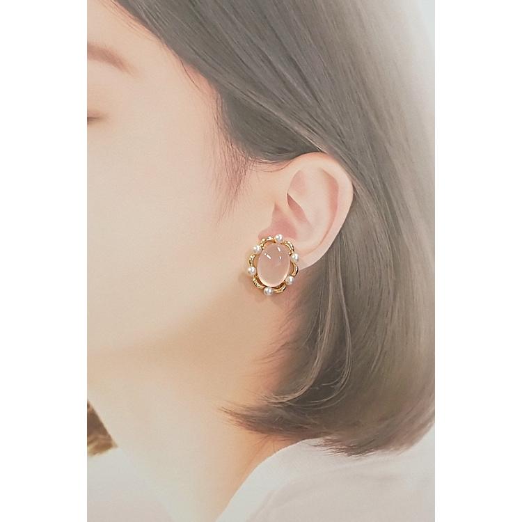 タサキ真珠　田崎真珠　K18　ペンダントトップ　ピアス　イヤリング　アコヤ真珠 タサキ 田崎真珠 ローズクォーツ イヤリング アコヤ真珠 K18イエロー