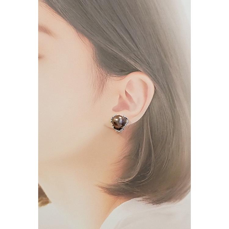希少】TASAKI タサキ パール イヤリング ブラック黒蝶真珠イヤリング