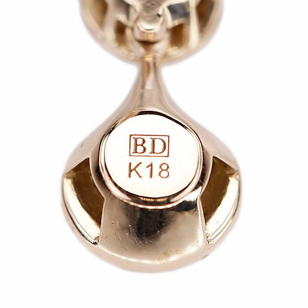 創業50周年記念】カシケイ ブラウンダイヤモンド ドッツ ピアス K18